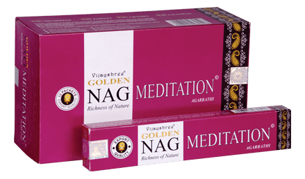Golden Nag Meditation Incense Sticks 15 grams