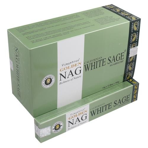 Golden Nag White Sage Incense Sticks 15 grams